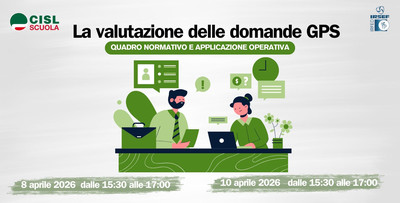 La valutazione delle domande per le GPS. Due incontri formativi promossi dalla CISL Scuola per il personale delle segreterie scolastiche