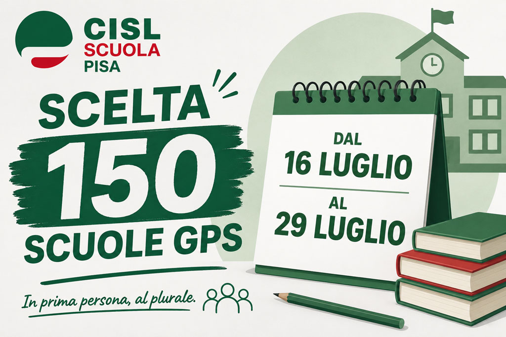 Scelta 150 scuole GPS dal 16 luglio al 29 luglio